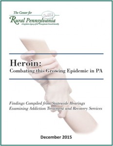 Cover of Heroin: Combating this Growing Epidemic in PA 2015