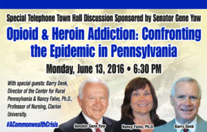 Opioid and Heroin Addiction Telephone Town Hall